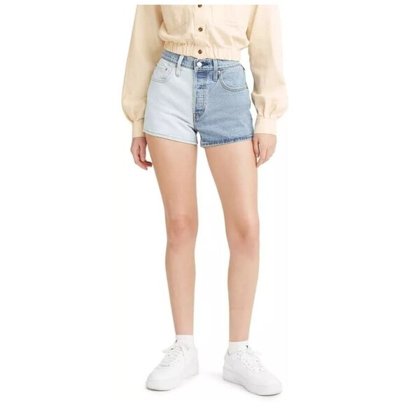 Levi's Pants - Levi’s 501 High Rise Two-Tone Straight Denim Jean Short sz W27